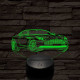 Aston Martin DB11 v12  7 színű 3D led lámpa