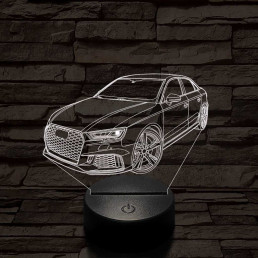 Audi RS3 Sedan 2018 7 színű 3D led lámpa