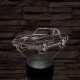 Chevrolet Corvette C2 7 színű 3D led lámpa