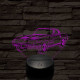Chevrolet Corvette C2 7 színű 3D led lámpa