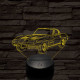 Chevrolet Corvette C2 7 színű 3D led lámpa