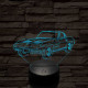 Chevrolet Corvette C2 7 színű 3D led lámpa