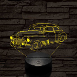Chevrolet-Fleetline-Aerosedan 7 színű 3D led lámpa