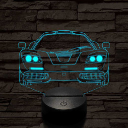 Mclaren f1 7 színű 3D led lámpa