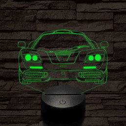Mclaren f1 7 színű 3D led lámpa