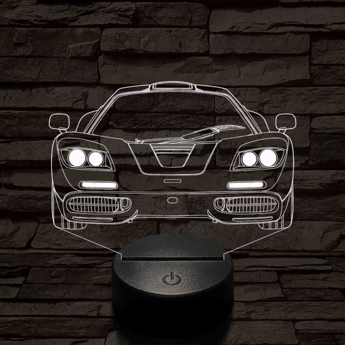 Mclaren f1 7 színű 3D led lámpa