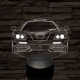 Mclaren f1 7 színű 3D led lámpa