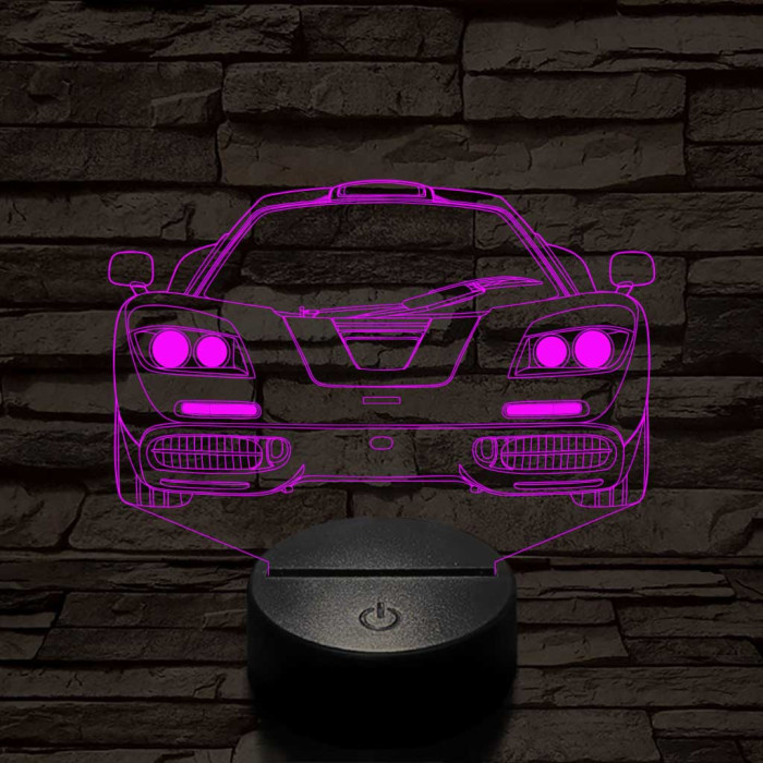 Mclaren f1 7 színű 3D led lámpa