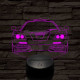 Mclaren f1 7 színű 3D led lámpa
