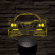 Mclaren f1 7 színű 3D led lámpa