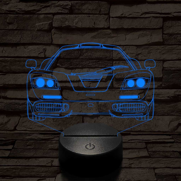 Mclaren f1 7 színű 3D led lámpa