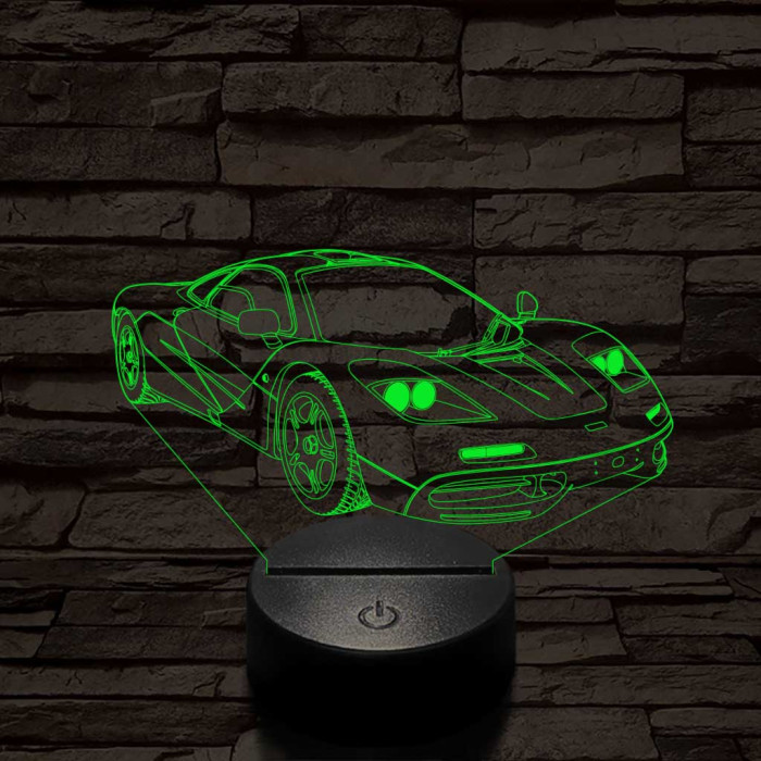 Mclaren f1 1994-oldalrol színű 3D led lámpa