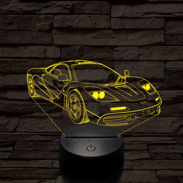 Mclaren f1 1994-oldalrol színű 3D led lámpa