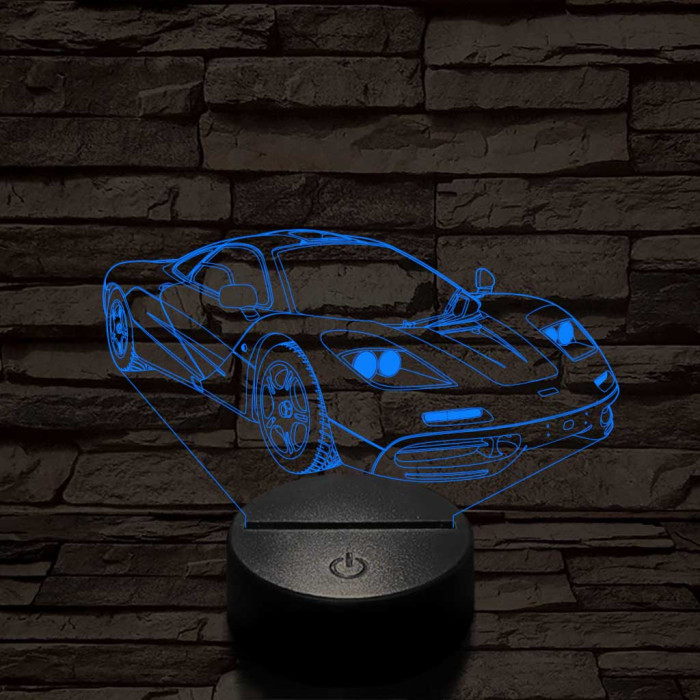 Mclaren f1 1994-oldalrol színű 3D led lámpa