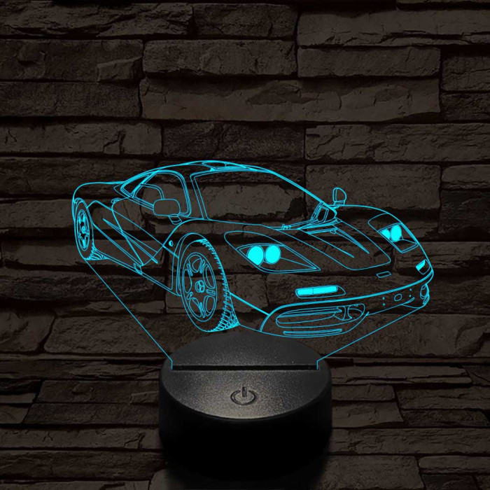 Mclaren f1 1994-oldalrol színű 3D led lámpa