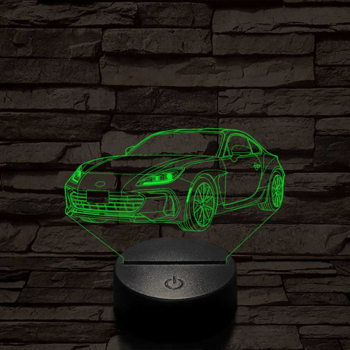 Subaru BRZ 7 színű 3D led lámpa