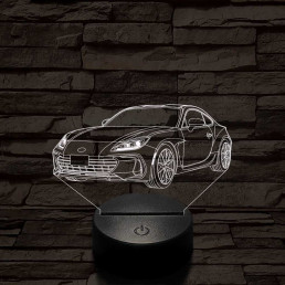 Subaru BRZ 7 színű 3D led lámpa