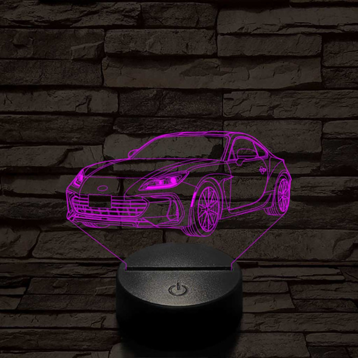Subaru BRZ 7 színű 3D led lámpa