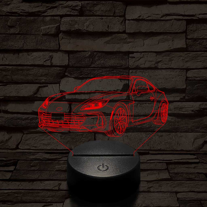 Subaru BRZ 7 színű 3D led lámpa