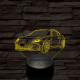 Subaru BRZ 7 színű 3D led lámpa