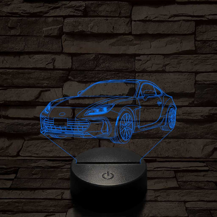 Subaru BRZ 7 színű 3D led lámpa