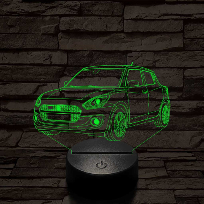 Suzuki Swift 2021 7 színű 3D led lámpa