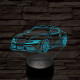 Toyota Supra 7 színű 3D led lámpa