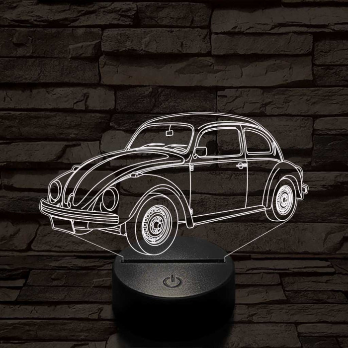 Volkswagen Beetle autó 3D led lámpa