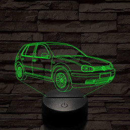 Volkswagen Golf  7 színű 3D led lámpa