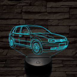 Volkswagen Golf  7 színű 3D led lámpa
