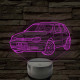 Volkswagen Golf  7 színű 3D led lámpa