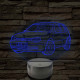 Volkswagen Golf  7 színű 3D led lámpa