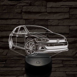 Volkswagen Polo GTI 7 színű 3D led lámpa