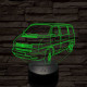 Volkswagen T4 kisbusz 7 színű 3D led lámpa