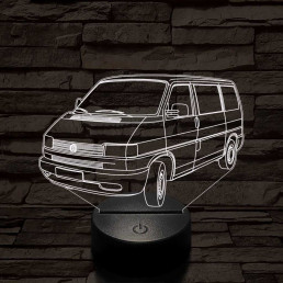Volkswagen T4 kisbusz 7 színű 3D led lámpa