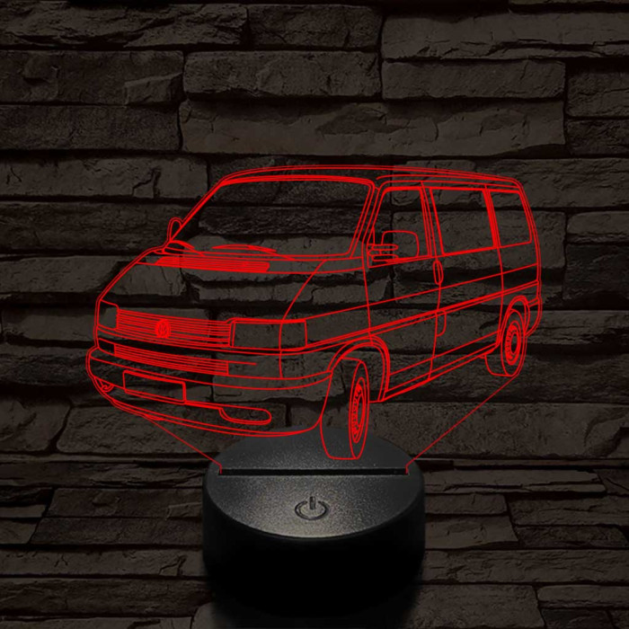 Volkswagen T4 kisbusz 7 színű 3D led lámpa