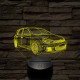 Volkswagen GTi 7 színű 3D led lámpa
