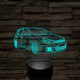 Volkswagen GTi 7 színű 3D led lámpa
