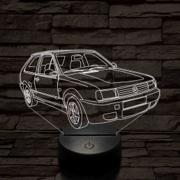 Volkswagen polo 7 színű 3D led lámpa