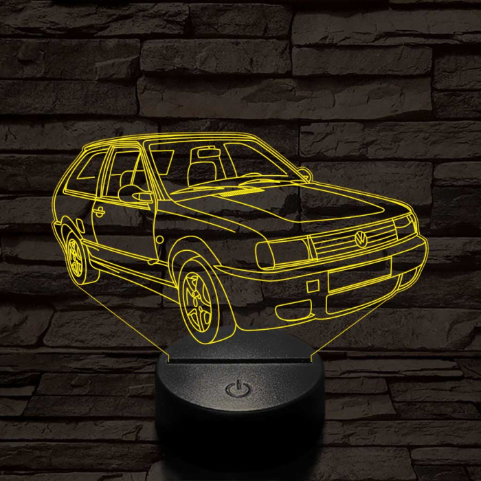 Volkswagen polo 7 színű 3D led lámpa