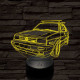 Volkswagen Turbo-dízel 7 színű 3D led lámpa