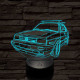 Volkswagen Turbo-dízel 7 színű 3D led lámpa