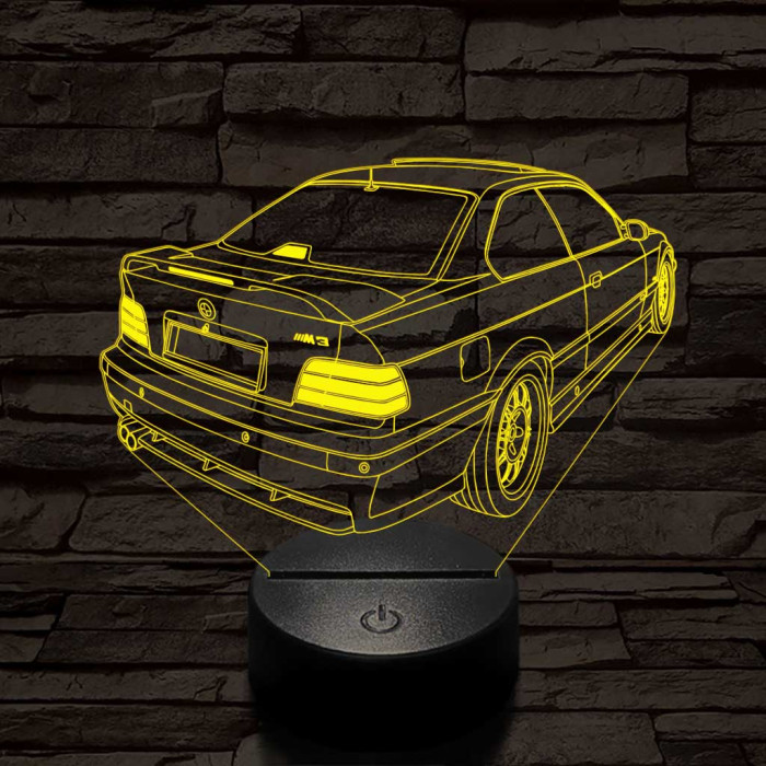 BMW E36 7 színű 3D led lámpa