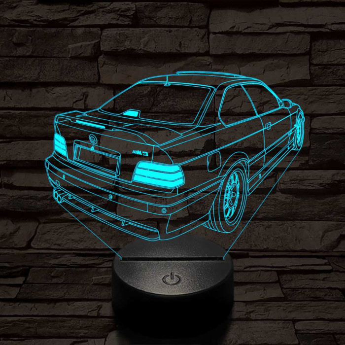 BMW E36 7 színű 3D led lámpa