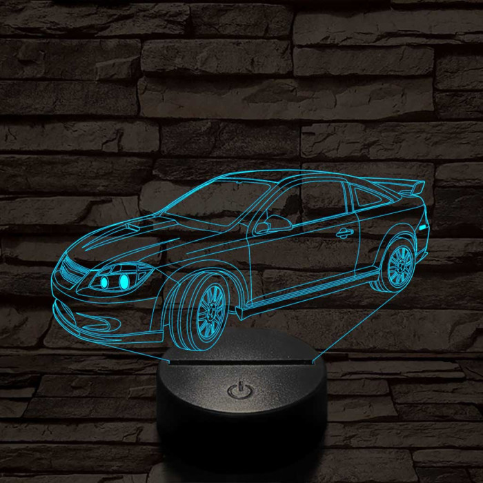 Chevrolet cobalt 7 színű 3D led lámpa