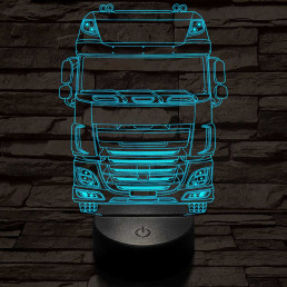 Kamion DAF 7 színű 3D led lámpa