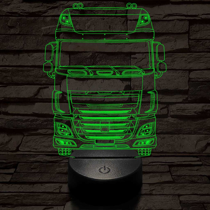 Kamion DAF 7 színű 3D led lámpa