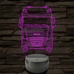 Kamion DAF 7 színű 3D led lámpa