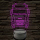 Kamion DAF 7 színű 3D led lámpa