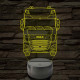 Kamion DAF 7 színű 3D led lámpa